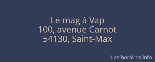 Le mag à Vap