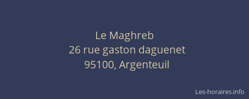 Le Maghreb