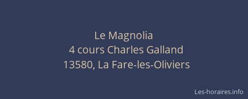 Le Magnolia