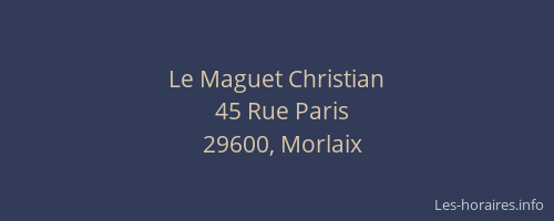 Le Maguet Christian