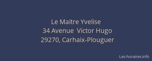 Le Maitre Yvelise