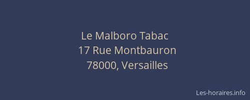 Le Malboro Tabac