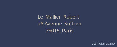 Le  Mallier  Robert