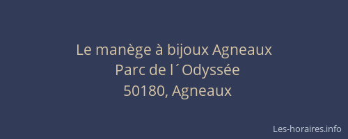 Le manège à bijoux Agneaux