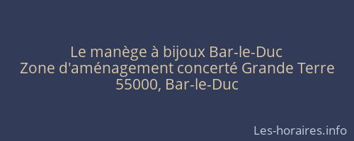 Le manège à bijoux Bar-le-Duc