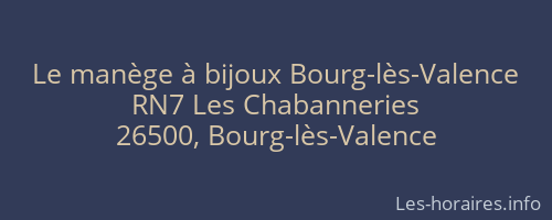 Le manège à bijoux Bourg-lès-Valence