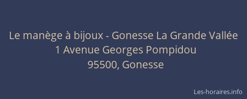 Le manège à bijoux - Gonesse La Grande Vallée