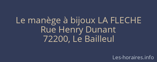 Le manège à bijoux LA FLECHE