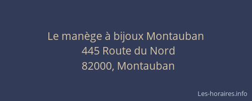 Le manège à bijoux Montauban