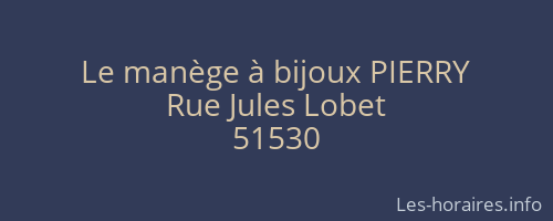 Le manège à bijoux PIERRY