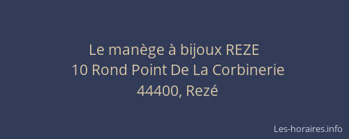 Le manège à bijoux REZE