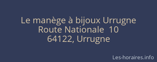 Le manège à bijoux Urrugne