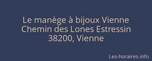 Le manège à bijoux Vienne