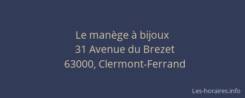 Le manège à bijoux