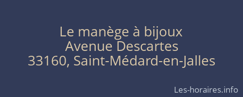 Le manège à bijoux