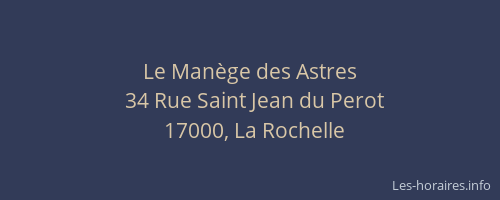 Le Manège des Astres