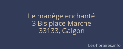 Le manège enchanté