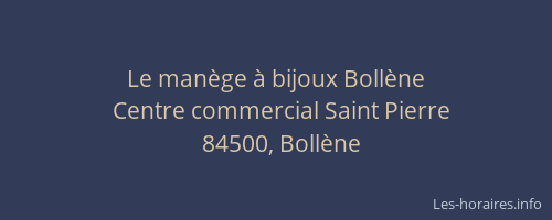 Le man&egrave;ge &agrave; bijoux Boll&egrave;ne
