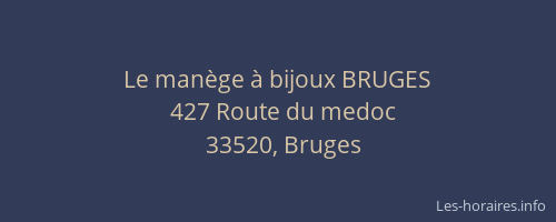 Le man&egrave;ge &agrave; bijoux BRUGES