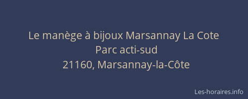 Le man&egrave;ge &agrave; bijoux Marsannay La Cote