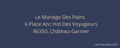 Le Man&egrave;ge Des Pains