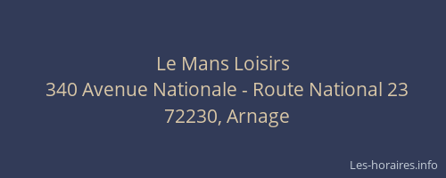Le Mans Loisirs
