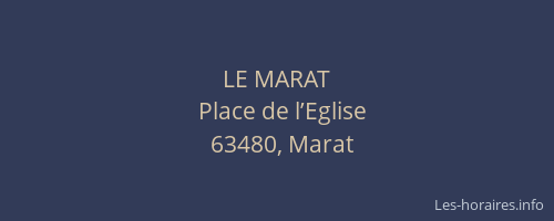 LE MARAT