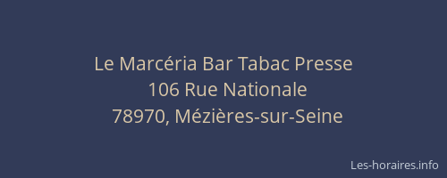 Le Marc&eacute;ria Bar Tabac Presse