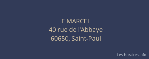 LE MARCEL