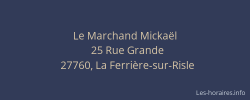 Le Marchand Mickaël