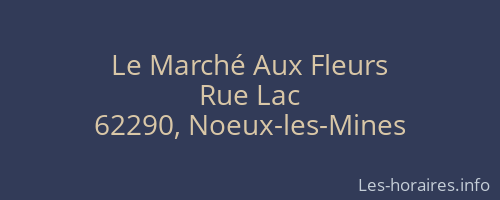 Le Marché Aux Fleurs