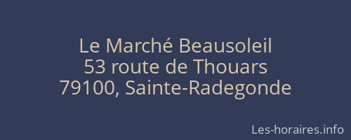 Le Marché Beausoleil