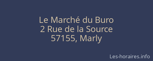 Le Marché du Buro