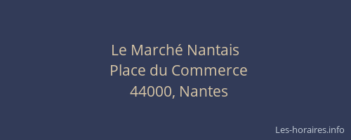 Le Marché Nantais