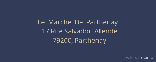 Le  Marché  De  Parthenay
