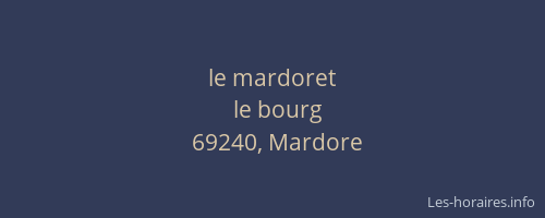 le mardoret