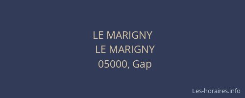 LE MARIGNY