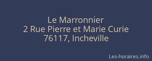 Le Marronnier