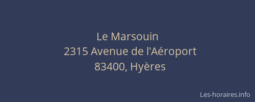Le Marsouin