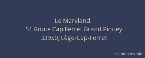 Le Maryland