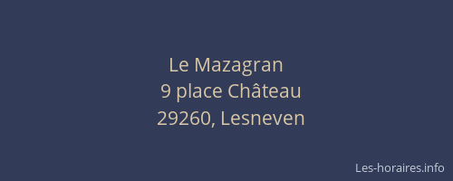 Le Mazagran