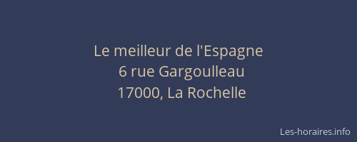 Le meilleur de l'Espagne