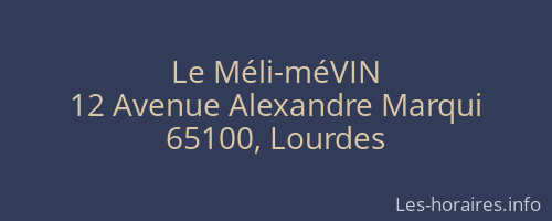 Le Méli-méVIN