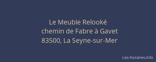 Le Meuble Relooké