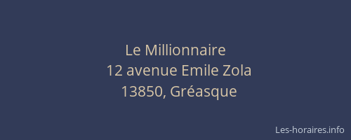 Le Millionnaire