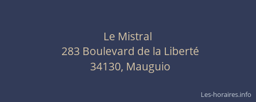 Le Mistral