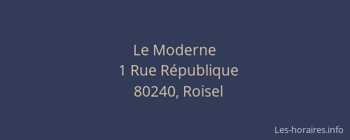 Le Moderne