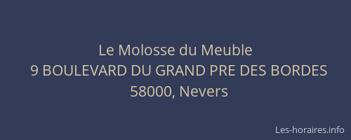 Le Molosse du Meuble