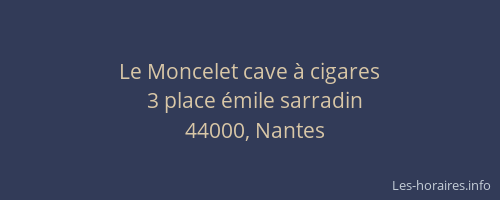 Le Moncelet cave à cigares