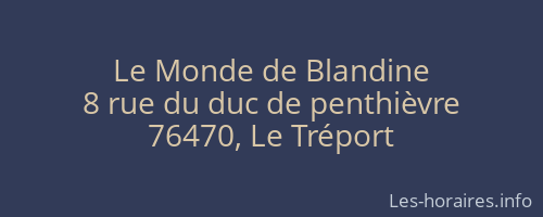 Le Monde de Blandine
